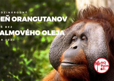 Deň orangutanov a deň bez palmového oleja