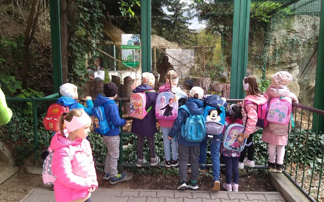 Školáci a škôlkari na výlete v zoo