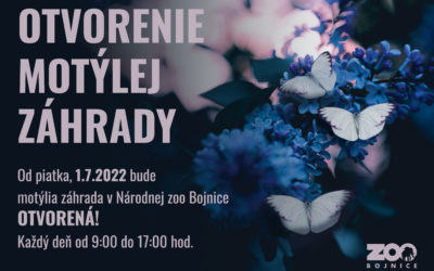 Otvárame motýliu záhradu!