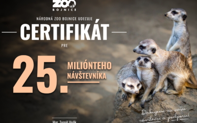 Privítali sme 25-miliónteho návštevníka!